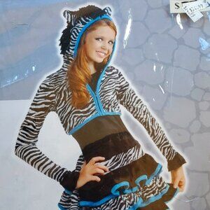 Zebra halloween costume child large 12 to 14